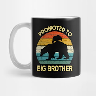 Promoted to big brother Bear Gift, baby birthday Mug